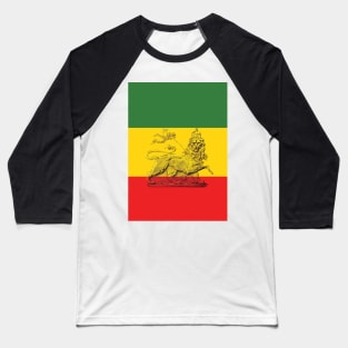 Lion of Judah Rasta Colours Baseball T-Shirt